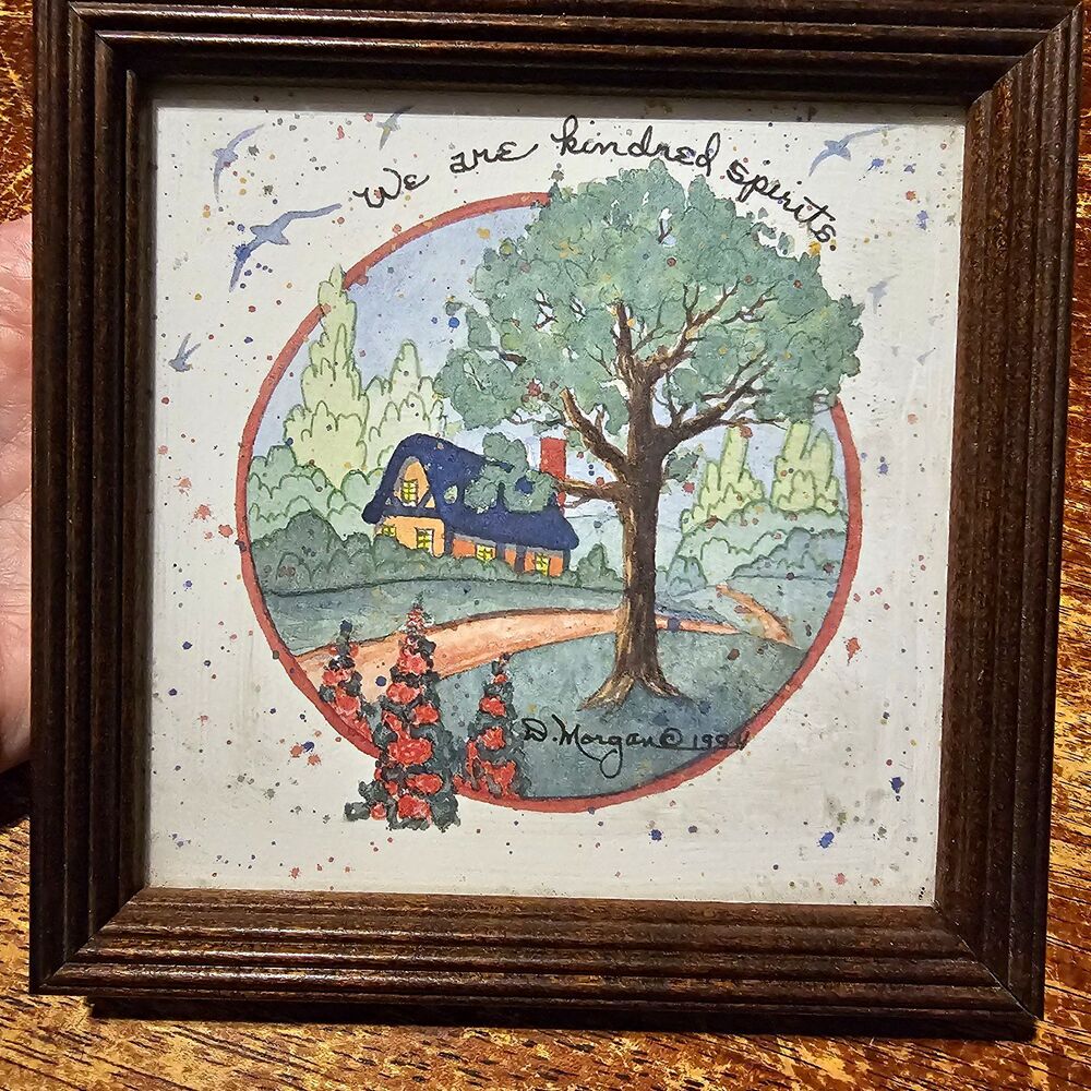 Arts Uniq "We Are Kindred Spirits" Framed Folk Art Paper Print, Multicolor
